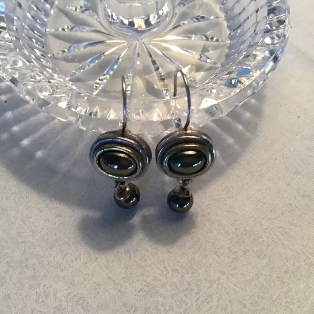 $8 ea or 3/$15 Silvertone Hematite-Colored Earring